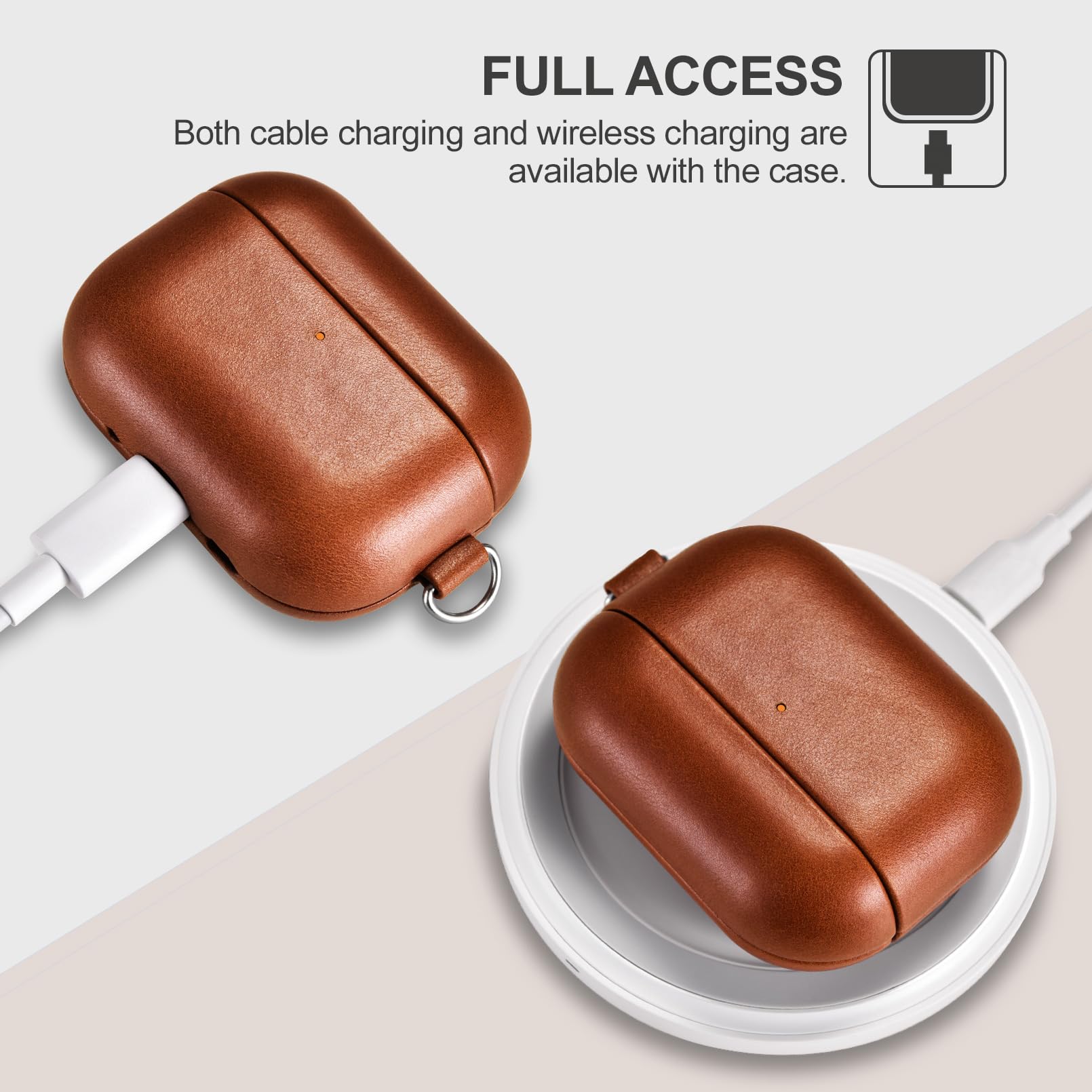 Amazon | AirPods Pro 3 用ケース 本革レザーケース (2025年9月発売